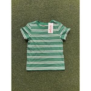 Cat & Jack short-sleeve green and white striped T-shirt 18 M